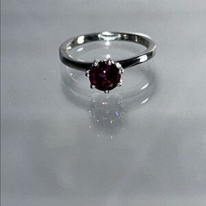 NWOT Genuine Rhodonite Garnet Sterling Silver Ring By The Gem Insider
